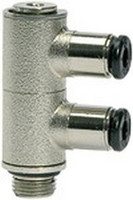 L-Mehrfachverteiler, 2-fach, drehbar, AG zyl.