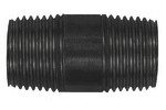 Rohrnippel 23, AG/AG, Stahl schwarz, DIN EN 10241