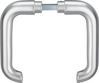 Türdrückerpaar 104Z Aluminium F1 ohne Rosetten Vierkant 8 mm EDI