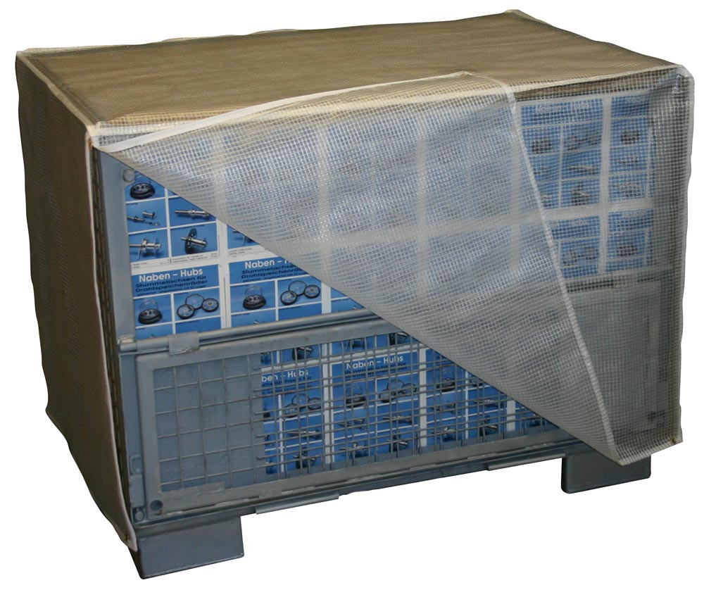 Abdeckhaube Transparent 400x600x1700mm - Für Rollcontainer & Stikkenwagen