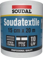 Vliesfolie SOUDATEXTILE weiß Länge 20 m Breite 15 cm Rolle SOUDAL