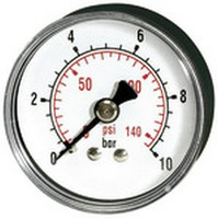 Standardmanometer, Anschluss hinten, zentrisch
