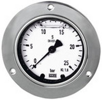 Glyzerinmanometer mit Pressmessinggehäuse